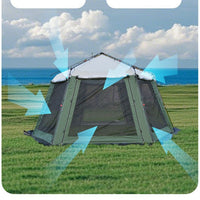 Automatic Pop-Up Beach Tent with UV Protection for Outdoor Camping and Sun Shelter