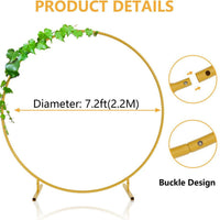 Round Metal Arch for Wedding & Party Decorations