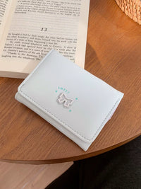 Korean Style Slim Tri-fold Wallet for Women with Card Holder and Coin Purse