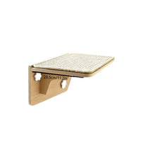 Wall-Mounted Cat Hammock with Wooden Steps - Modern Pet Climbing Ladder & Perch