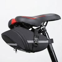 Bicycle Saddle Bag, Waterproof Under Seat Pack with Reflective Strip, Mountain Bike Tail Pouch for Tools and Storage