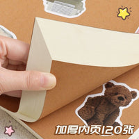 Extra Thick A5/B5 Lay-Flat Notebook with Kraft Paper Pages