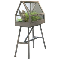 Wooden Glass Terrarium Greenhouse for Balcony Plants