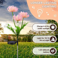 Solar Lycoris Radiata Flower Garden Lights Outdoor LED Simulation Waterproof Landscape Lawn Lamp