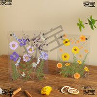 Handmade Acrylic DIY Frame with Dried Flowers, Preschool Graduation Plant Specimen Frame for Kids