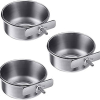Stainless Steel Parrot Feeder Cup for Small Birds