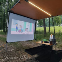 SUV Car Rear Tent Awning for Camping and Road Trips, Outdoor Sunshade and Rain Shelter