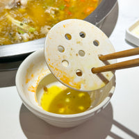 Creative Ceramic Hot Pot Oil Strainer Bowl Household Double-Layer Filter Soup Bowl for Self-Service Hot Pot Restaurants and Hotels
