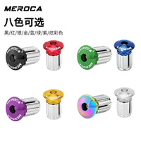 MEROCA Aluminum Alloy Bicycle Handlebar End Plugs for Mountain, Folding, Road Bikes
