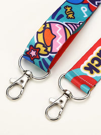 Universal Crossbody Wide Strap for Water Bottles, Cups, and Camera Bags with Hooks - Cute Girly Style