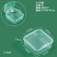 Transparent PP Storage Box for Perler Beads, Earrings, and Jewelry - Multi-Specification Organizer