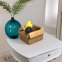 Creative Pastoral Flower Pot Resin Ornament for Desktop and Garden Decor