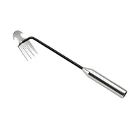 4-Tine Weeding Rake, Heavy Duty Garden Soil Loosening Tool with Comfortable Handle
