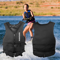 Jiaruiste Neoprene Life Vest for Water Rescue and Boating, High Buoyancy