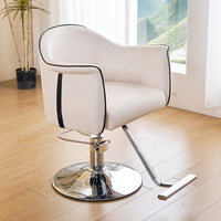 Adjustable Swivel Salon Chair for Hairdressing, Styling, Perming, and Dyeing