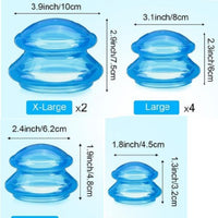 2025 Liquid Silicone Cupping Therapy Set with Vacuum Pressure for Home Massage