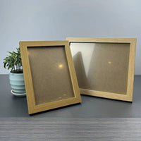 Minimalist Wooden Photo Frame for Wall or Tabletop Display, Multiple Sizes