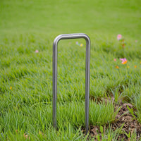 Galvanized U-Shaped Garden Stakes for Landscape Fabric, Tents, and Outdoor Securing