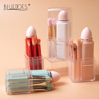 8-in-1 Mini Retractable Makeup Brush Set with Case