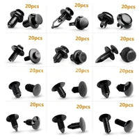 240PCS Car Bumper Rivet Clips Fastener Kit for Ford