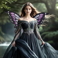 Kids Butterfly Wings Costume Cape for Halloween & Parties