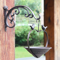 American Retro Cast Iron Hanging Bird Feeder Garden Ornament