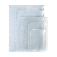 Transparent PVC Loose-Leaf Notebook Cover for Travel Journals and Planners