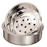 304 Stainless Steel Rice Cooker Steamer Basket with Handles, Multi-functional Food Steamer Insert for Rice Cookers