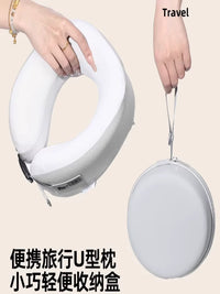 Bansyin Memory Foam U-Shaped Neck Pillow for Travel and Sleep