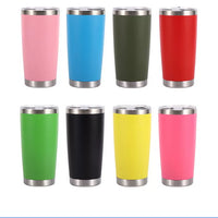 304 Stainless Steel 20oz Double-Wall Vacuum Insulated Tumbler for Car and Outdoor Use