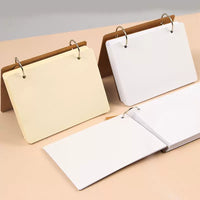 A6 Hardcover Loose-Leaf Notebook for English Vocabulary & Sketching, Portable & Detachable