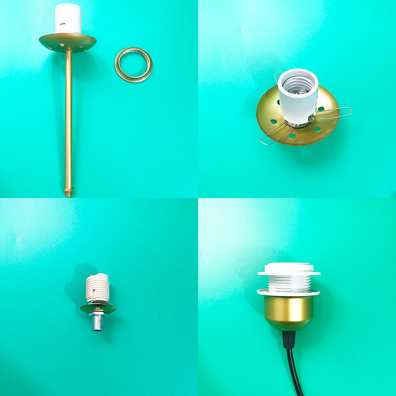 E27 Lamp Holder with Rod/Wire for DIY Lighting Fixtures