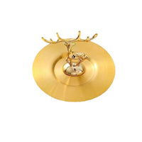 Stainless Steel Mug Lid with Decorative Crown or Animal Handle, Universal Dustproof Round Ceramic Cup Cover