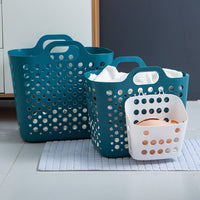Japanese Style Foldable Laundry Hamper with Handles - Large Capacity Dirty Clothes Basket for Home Bathroom