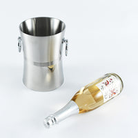 Commercial Stainless Steel Double-Layer Ice Bucket for Wine, Beer, Champagne, and Whiskey
