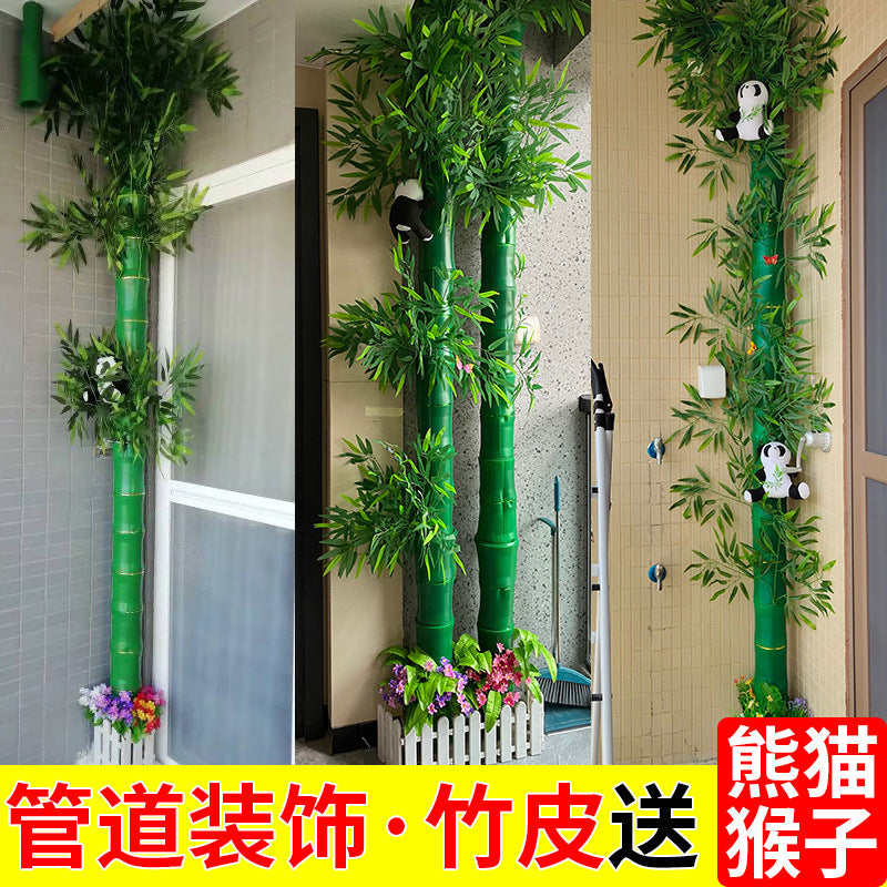 Artificial Birch Bark Vine for Pipe and Wall Decoration