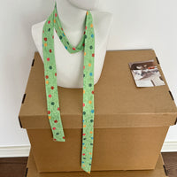 Versatile Polka Dot Hair Scarf Headband for Women - Long Ribbon Style