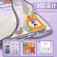 Subject Classification Document Bag for Students, Zippered File Organizer for Papers and Books