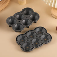 Diamond-Shaped Silicone Ice Cube Tray for Whiskey and Cocktails, 6-Cavity
