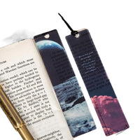 Translucent Frosted Bookmark Set - Universe, Moon, Stars, Clouds, and Landscape Designs