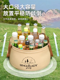 Folding Portable Basin, Large Disposable Travel Camping Bucket, Laundry and Foot Soaking Bag, Vegetable Washing Basin