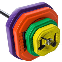 Aerobic Barbell Set for Women and Men, Home Gym Fitness and Body Sculpting Weightlifting Equipment