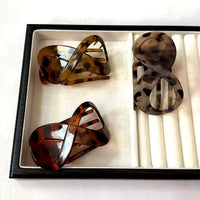 Vintage Figure-8 Flat Hair Claw Clip for Women, Large Back Head Styling Duckbill Clip, All-Season Hair Accessory