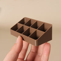 Dollhouse Miniature Multi-Grid Storage Box Desktop Display Shelf Model Supermarket Rack Prop for OB1 Dolls