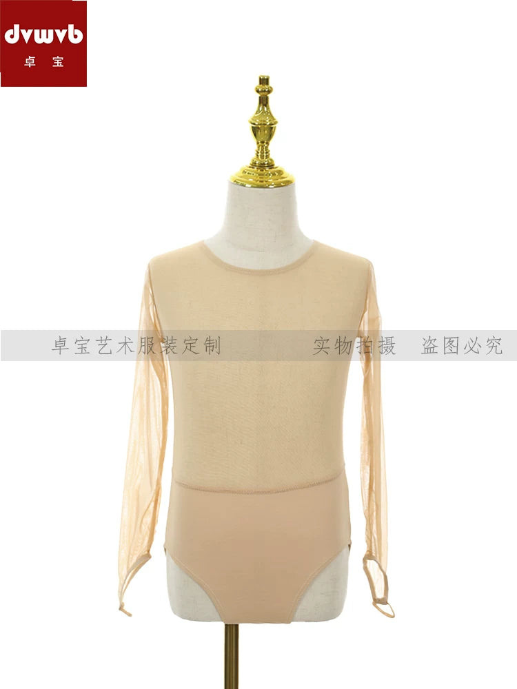 Zhuobao Figure Skating Warm Base Layer Long Sleeve Undergarment for Kids