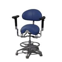 Ergonomic Dental Saddle Stool with Adjustable Height for Dentists and Nurses