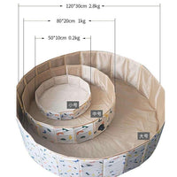 Foldable PVC Pet Swimming Pool for Dogs and Cats, Portable Non-Inflatable Bathing Tub for Indoor/Outdoor Use