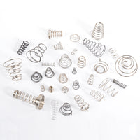 Conical Compression Battery Spring, Stainless Steel, for Positive/Negative Terminals, Wire Diameter 0.2-0.7mm