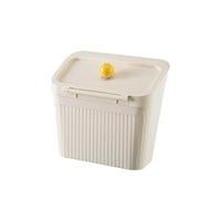 Nordic Style Wall-Mounted Kitchen Trash Can with Lid, Large Capacity for Home Bathroom