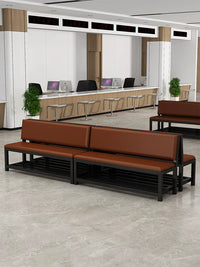 Upholstered Stadium Bench with Backrest for Changing Rooms and Clinics